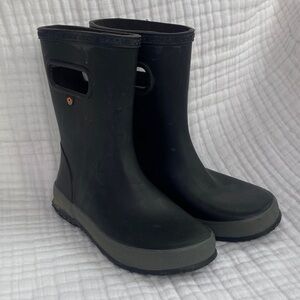 BOGS Skipper Black Rubber Rain/Snow Boots Size 4